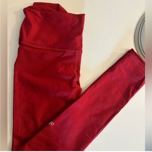 ALO Yoga Red Leggings